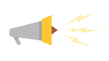 Loudspeaker announcement megaphone communication marketing promotion bullhorn voice message attention public speech