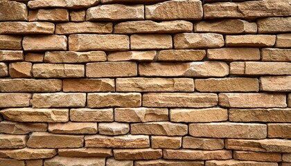 Obraz premium Light Brown Stone Wall