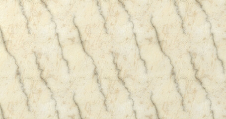 Closeup of a light beige marble slab with dark veins running diagonally across the surface, creating a natural and elegant stone texture