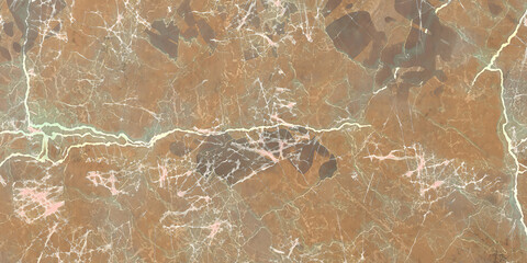 Closeup of brown marble texture with white veins, creating an elegant and natural pattern, perfect for backgrounds, designs, and decorative elements with a luxurious feel