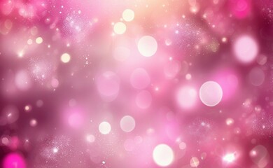 Abstract Pink bokeh defocus glitter blur background