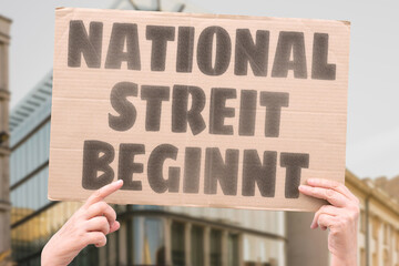 “National Streit Beginnt” A nation divided turns every issue into a battle. NATION. ARGUMENT....