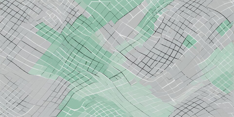 Obraz premium An abstract green background with lines forming a pattern for technology and business design concepts