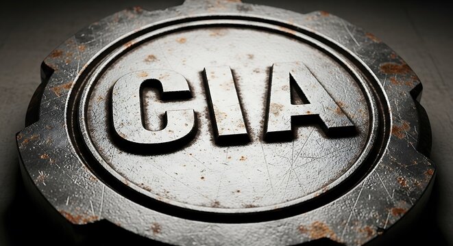 CIA Logo on Metal Plate.