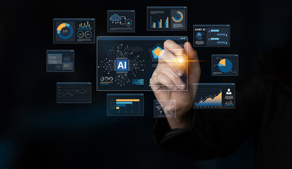 AI Assistant Brain Processor with LLM Technology, Big Data, Machine Learning, Generative AI for Business Support, Future Agentic AI Technology and Artificial Intelligence Prompt Engineering. Spline
