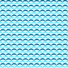 seamless sea ocean blue wave pattern vector design