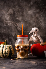 Halloween autumn drink spicy pumpkin latte