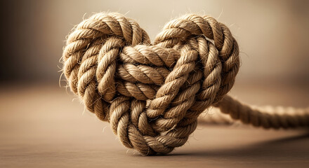 rope on a wooden background
