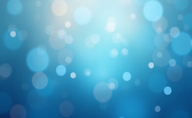 Abstract Blue bokeh defocus glitter blur background.