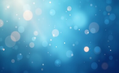 Abstract Blue bokeh defocus glitter blur background.