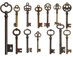 Collection of antique keys