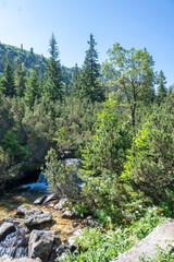 Obraz premium Landscape of Rila Mountain near Malyovitsa peak, Bulgaria