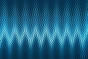 Illustration of a mesmerizing dance of wavy lines in shades of blue, creating a captivating and dynamic visual experience that evokes a sense of fluidity and movement