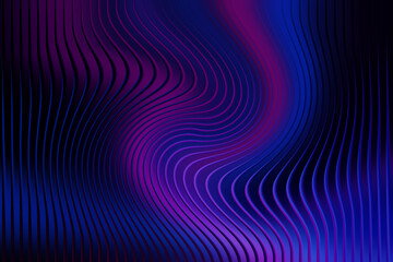 Obraz premium Illustration of abstract background with swirling lines in shades of blue, purple, and black, creating a mesmerizing and dynamic visual effect with a modern aesthetic