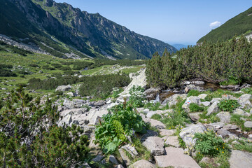 Landscape of Rila Mountain near Malyovitsa peak, Bulgaria