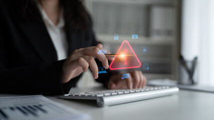 Cybersecurity threat alert protects data. Cyber security threat alert prevents access, alert warns breach, defends system, and cyber security threat alert identifies risk. Latch