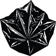 Hand drawn smiling heart blooming with a flower and glowing rays isolated on transparent background