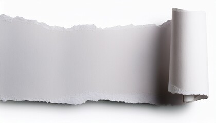 Torn White Paper Isolated