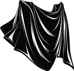 Solid black minimalist background for graphic design projects. isolated on transparent background