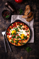 Shakshuka, traditional Jewish breakfast dish