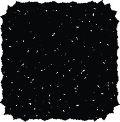 Doodle style hand showing peace or victory sign with crosshatch isolated on transparent background