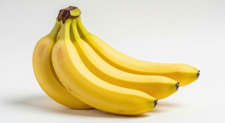 Bunch of bananas isolated on white background	