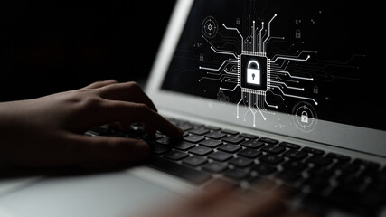 Cyber security system protecting digital infrastructure. Cyber security ensures data safety,...