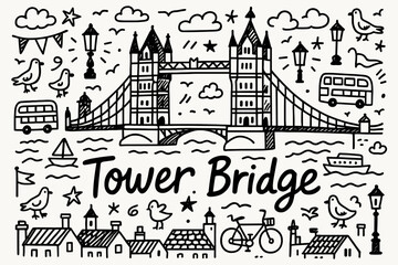 Obraz premium London landmarks icon set. travel, architecture linear icon collection