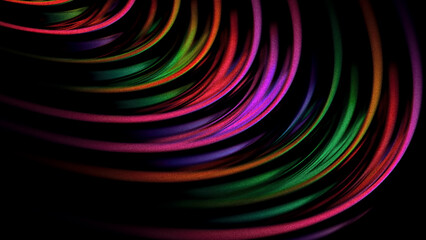 Retro abstract background, shiny flow shape with grain and gradient effect, 3d render