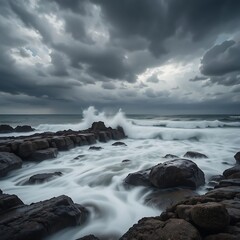 Fototapeta premium storm over the ocean