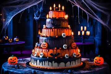 Spooky Halloween Background, Creepy Halloween Wallpaper, Gothic Halloween Backdrop, Scary Halloween Design, Halloween Festival Background