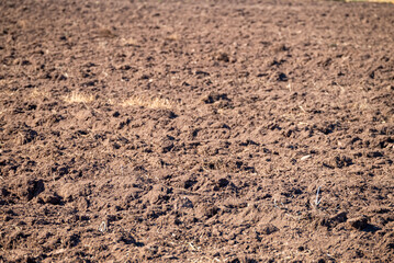 A Close up of a Freshly Plowed Field The Concept of an Agriculture