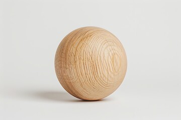Classic wooden sphere sculpture high resolution picture