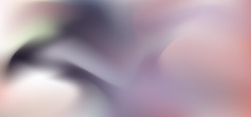 Abstract muted light violet and coral pink colours vector flowing liquid mesh gradient background. Aesthetic dark green, gray and rose tranquil wavy fluid concept for dreamy banner design