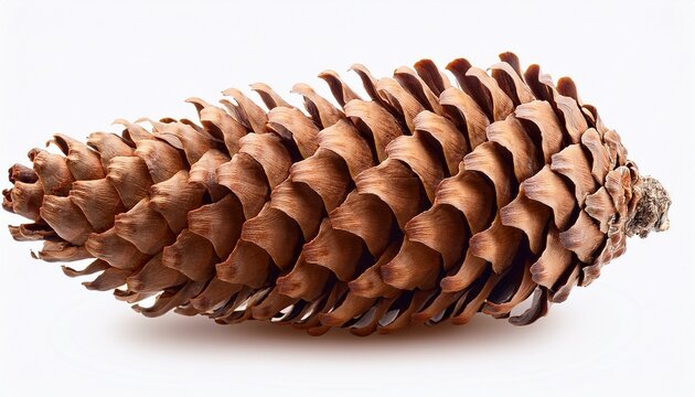 pine cone isolated on white or transparent