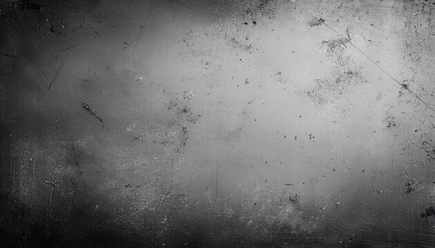 a contemporary grunge background featuring dust and scratch textures in black and white showcasing an abstract grey texture of an aged surface