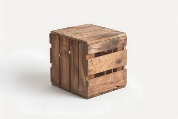 Handmade wooden box crate high resolution picture