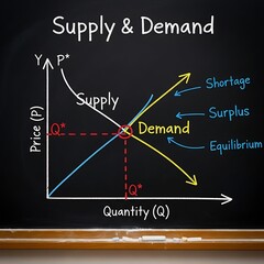 Supply and Demand Graph.