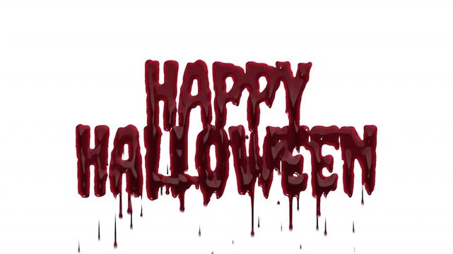 Bloody Dripping Halloween Title