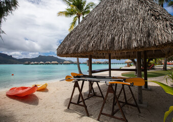 Kayak bungalow Bora Bora luxury resort