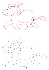 Donkey carries cargo. Connect the dots educational drawing game. Dot to dot by numbers puzzle. Google Font Fira Sans Condensed.
