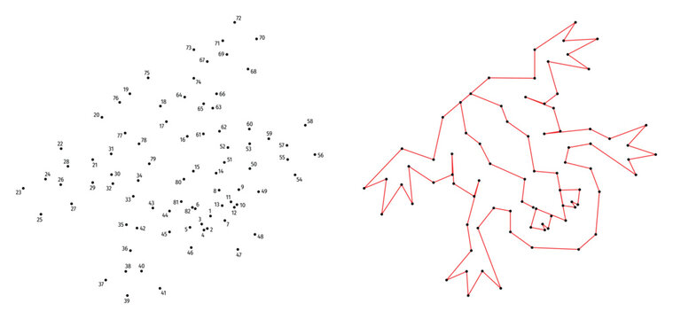 Frog. Top view. Connect the dots educational drawing game. Dot to dot by numbers puzzle. Google Font Fira Sans Condensed.