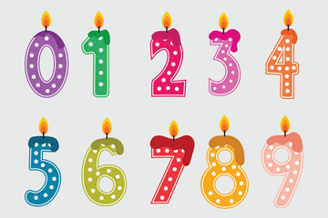 birthday candle number collection
