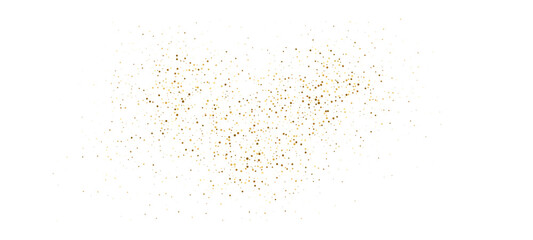 Golden dot polka stripe dust holiday shimmer confetti. Fluid shine gold glitter spark particle motion wave. Vector decoration for luxury background, carnival party, event, birthday, Christmas