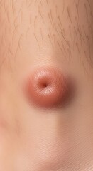 Belly Button Close Up Image.