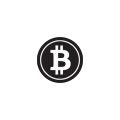 Obraz premium Vector art of bitcoin cryptocurrency icon simple black and white vector illustration of the bitcoin logo, a decentralized digital currency, perfect for representing blockchain technology and digital f
