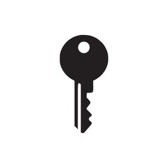 Vector art of key icon this simple yet elegant design represents security, access, and control, making it perfect for projects related to real estate, technology, or personal safety