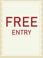 Free entry