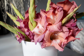 Vibrant Bouquet Pink And Peach
