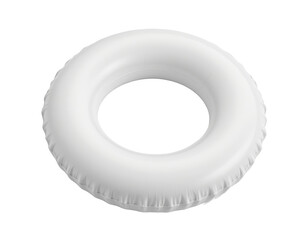 White Inflatable Swim Ring for Summer Fun and Water Activities